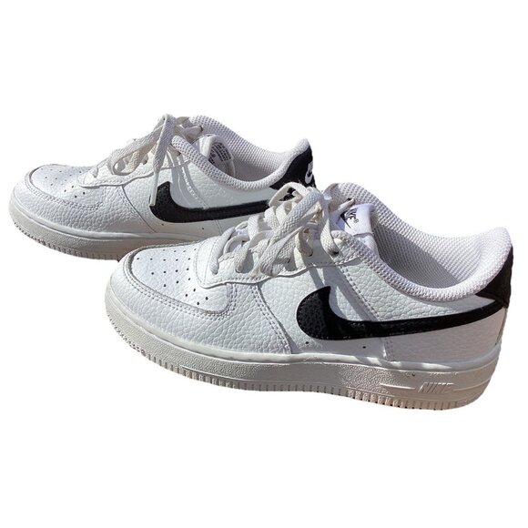 Nike Air Force 1 White Kids Model CZ1685-100 Size 1Y Swoosh Good Condition - Picture 3 of 7